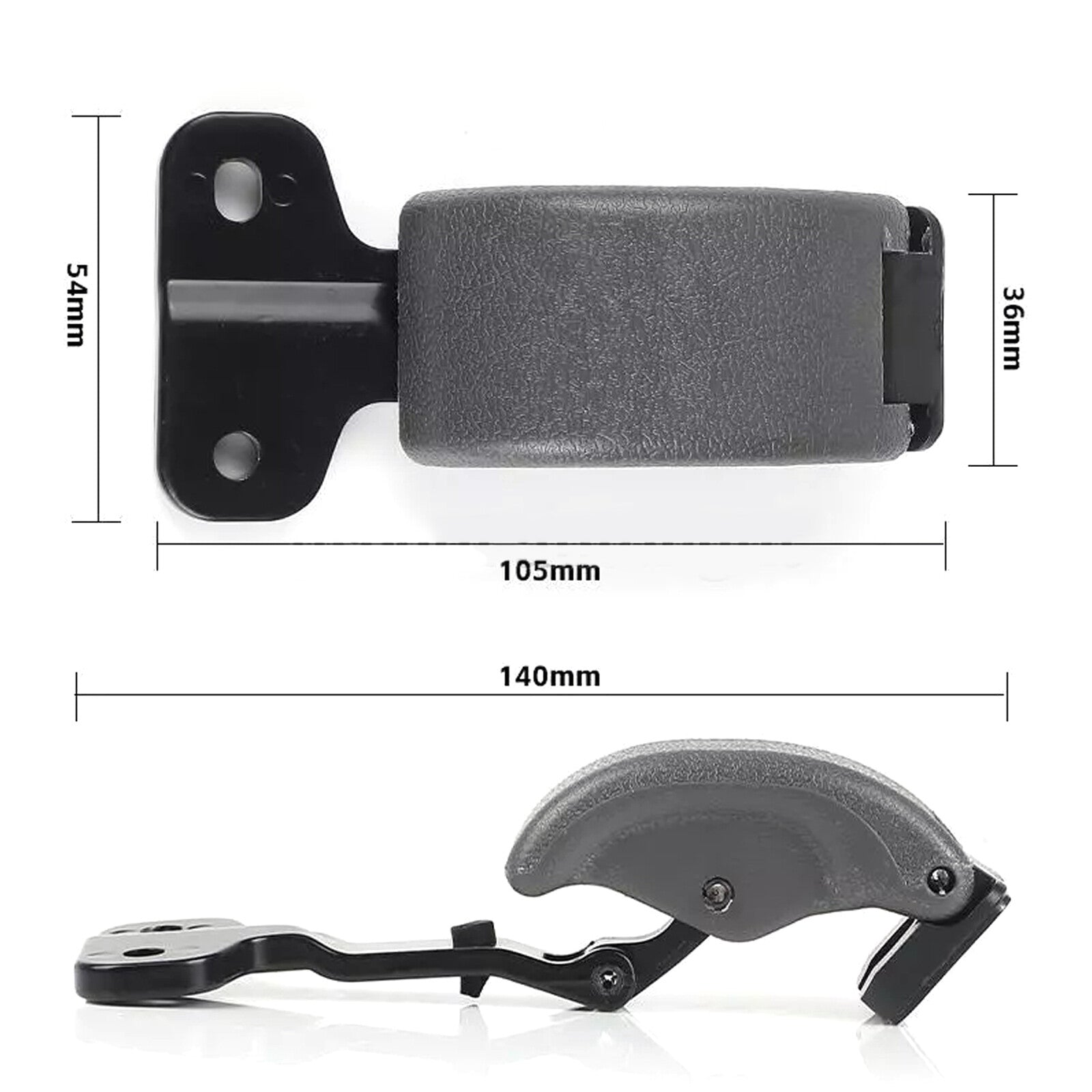 Pair Rear Glass Window Latch Lock Left Right Gray for Toyota Tundra 2000-2006