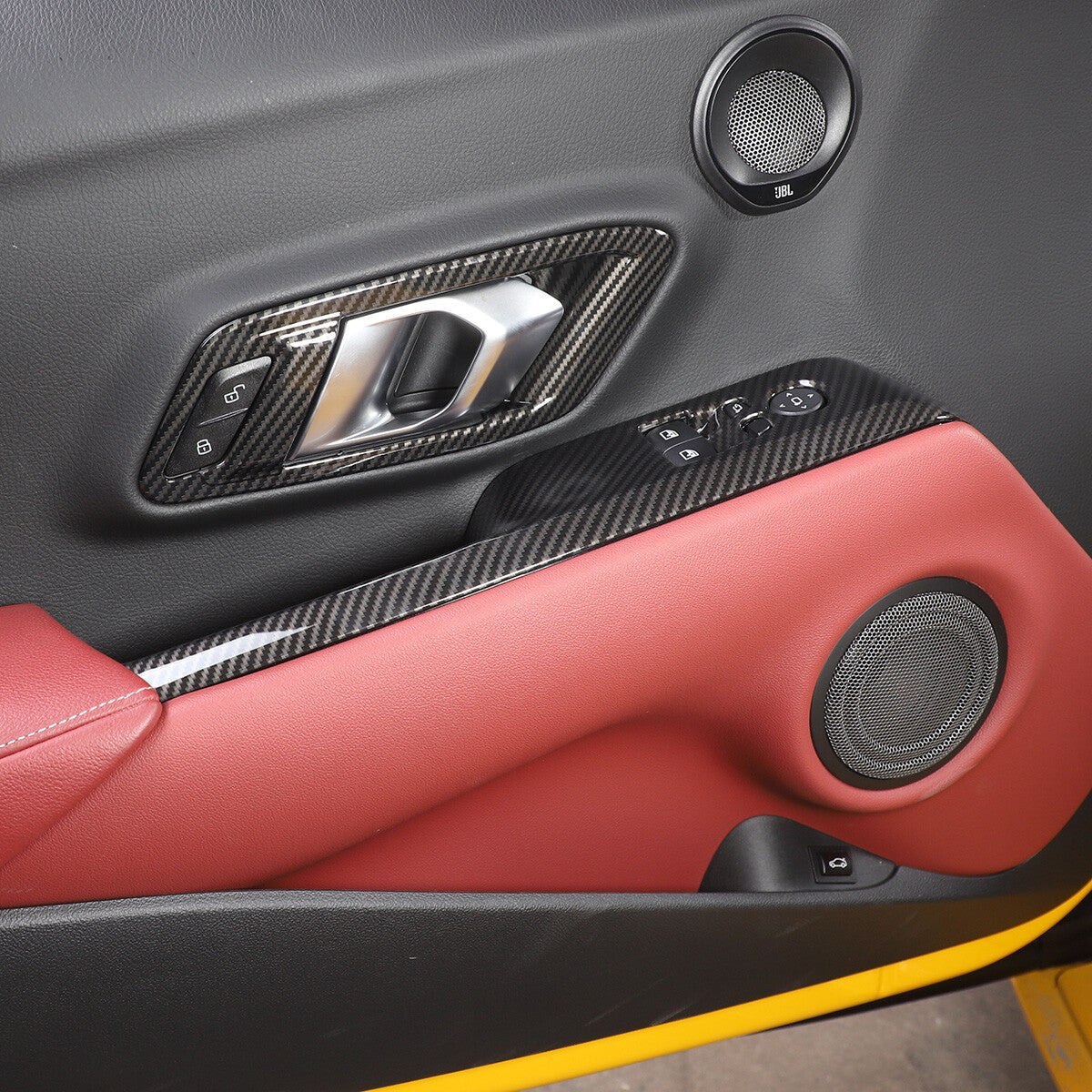Matte Black Steering Wheel Frame Cover Trim for BMW M3 M4 M5 X5 X6 X3