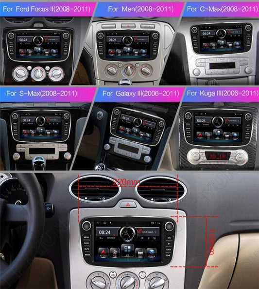 GPS WiFi Player Car for Ford Focus Mondeo 08-11 7 Android 8.1 Car Radio Stereo