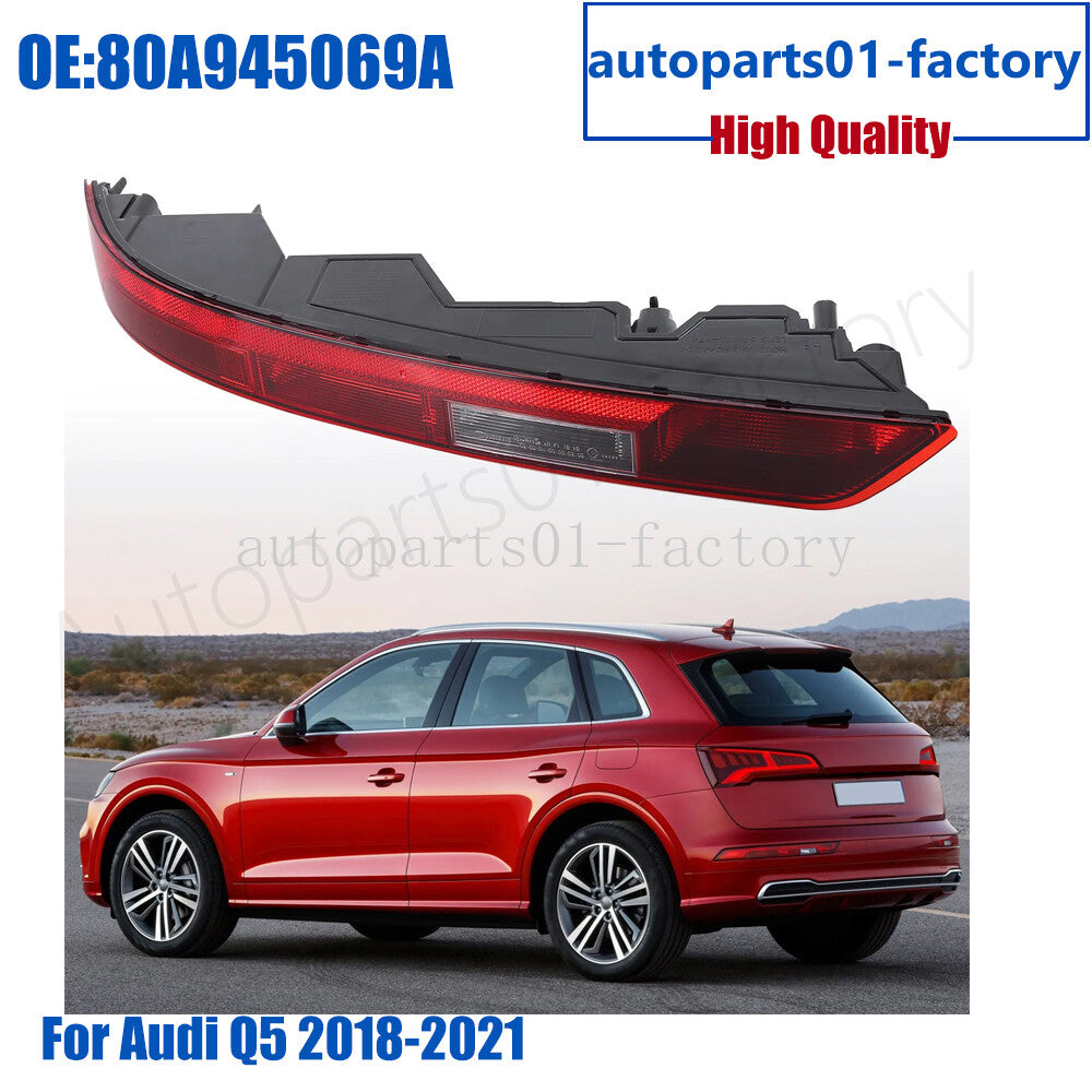 1RearLeft Bumper Lower Tail Light Brake Stop Turn Signal Lamp for Audi Q5 18-21