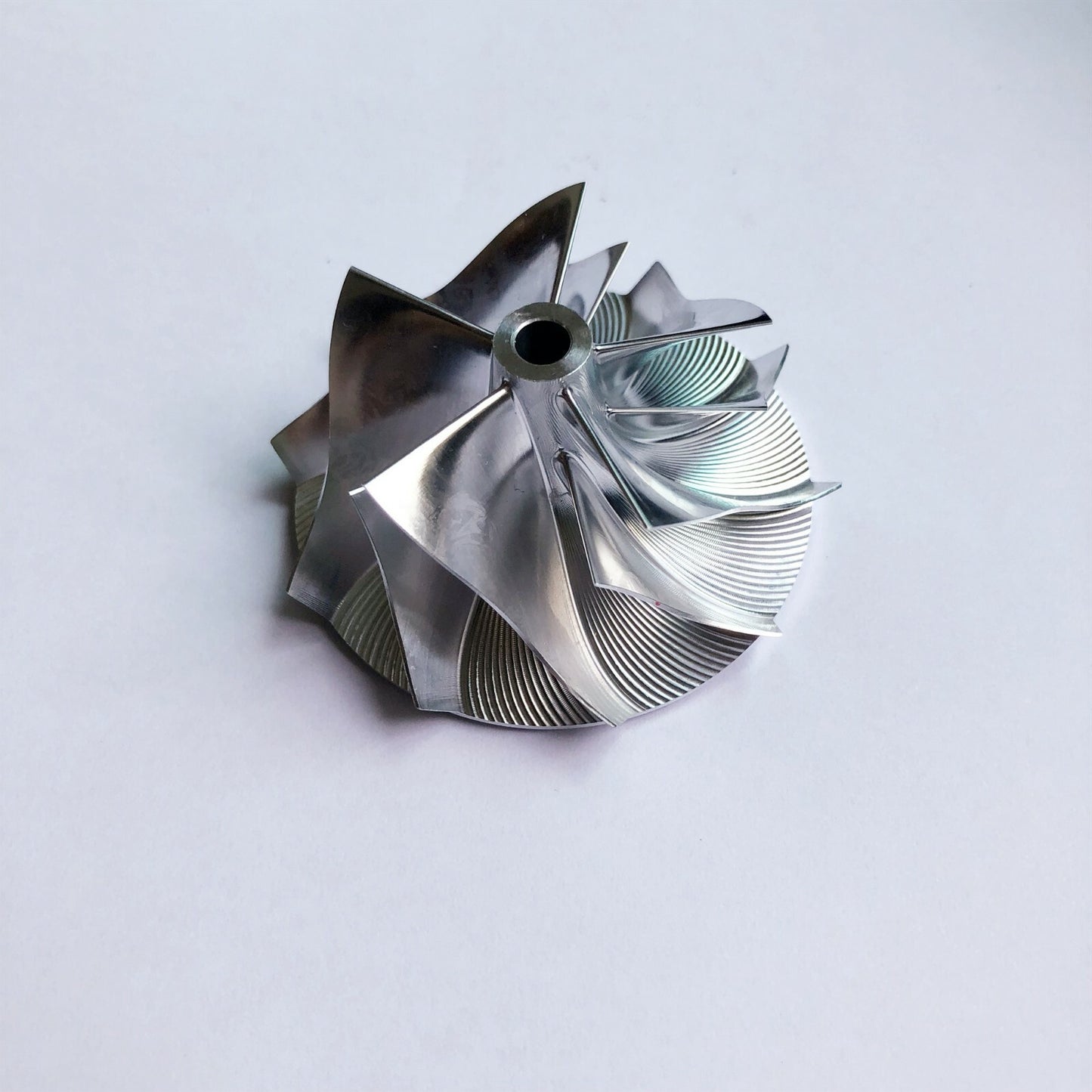 K04 46.00/60.00mm 6+6 Blade High-Performance Turbine Blank Compressor Wheel