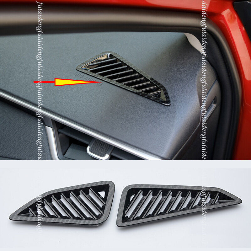 for Toyota for Corolla 19-22 Carbon Fiber Dashboard Air Outlet Vent Cover Frame Trim