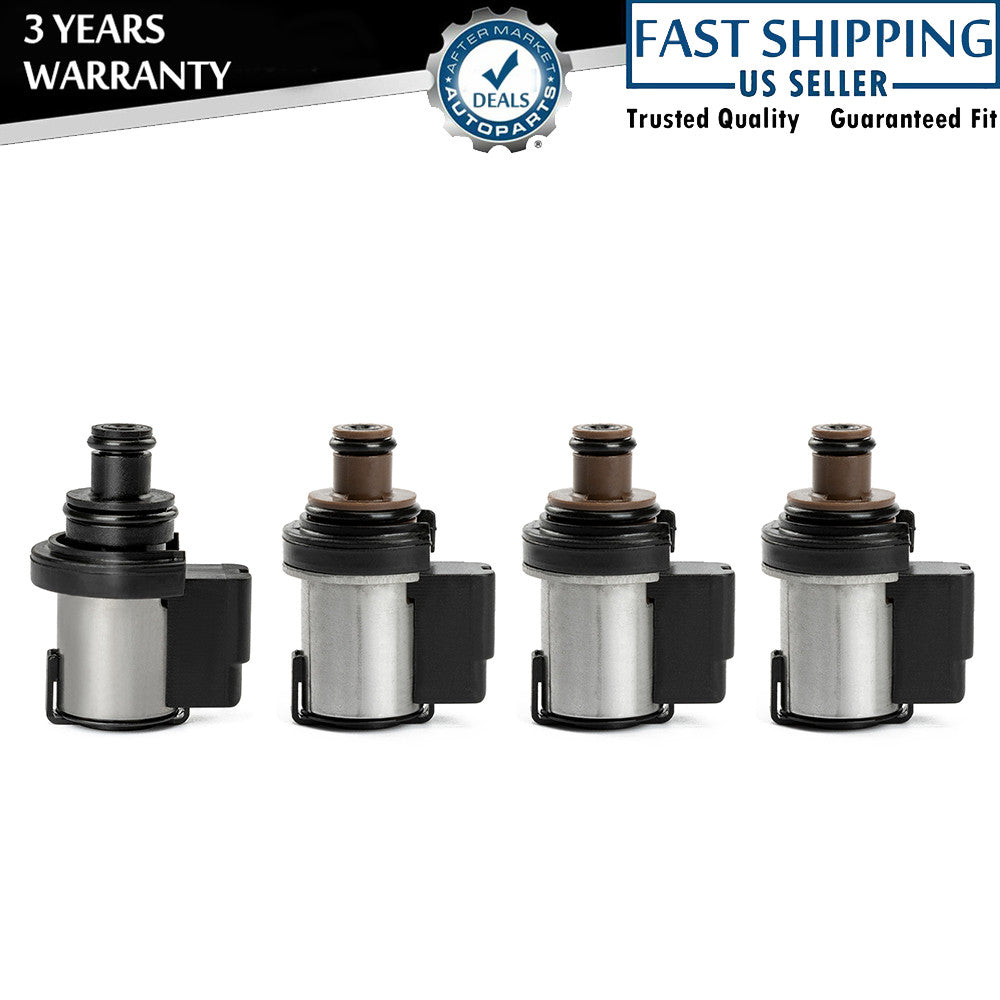 4-Piece Pack for Subaru CVT TR580 TR690 Torque Converter AWD Control and Locking Solenoid Valves