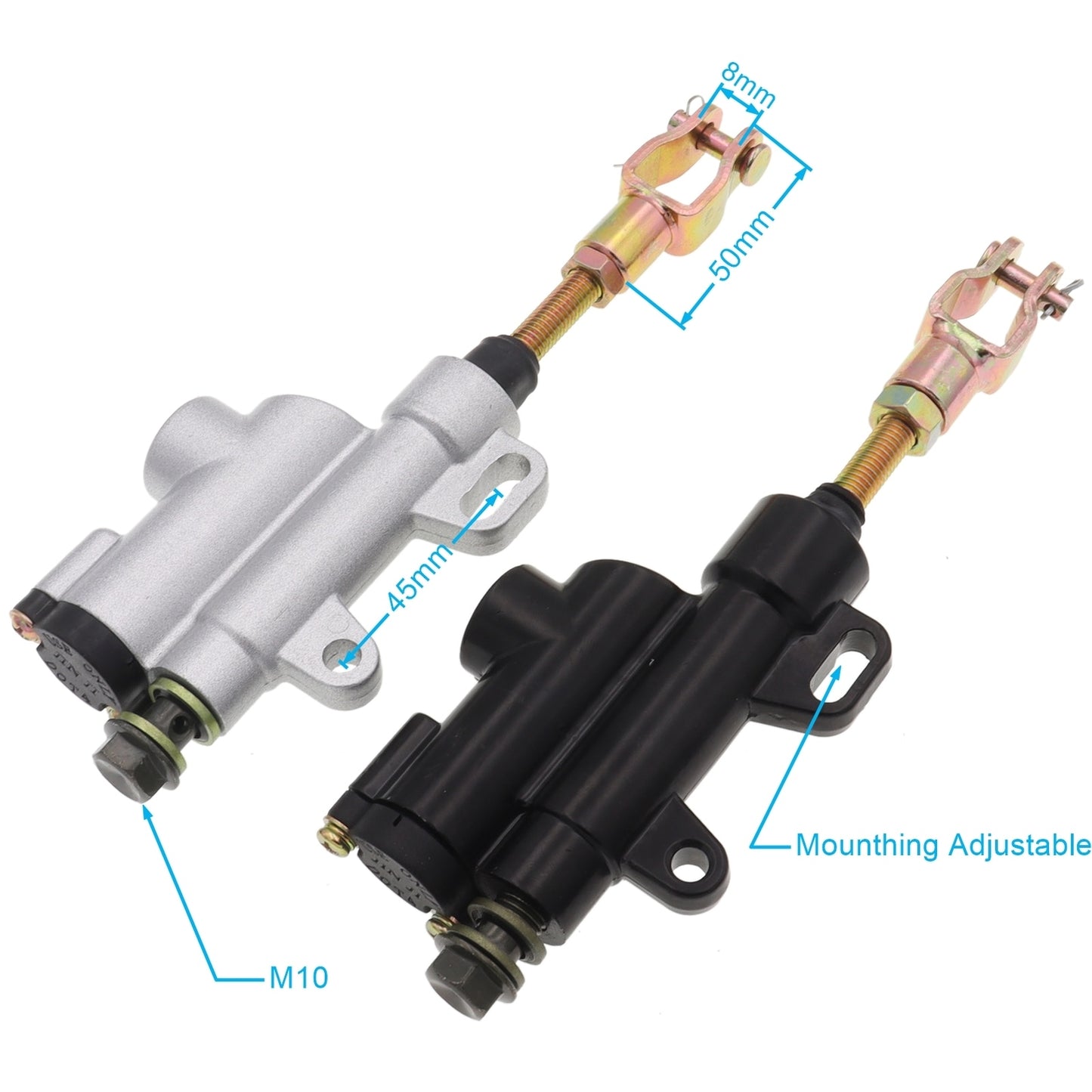 Motorcyle Rear Hydraulic Brake Master Cylinder Pump 70cc-250cc Pit Pro Dirt Bike