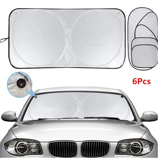 6pcs Car Window Sunshade Sun Shade Protector Visor Windshield Cover Protection