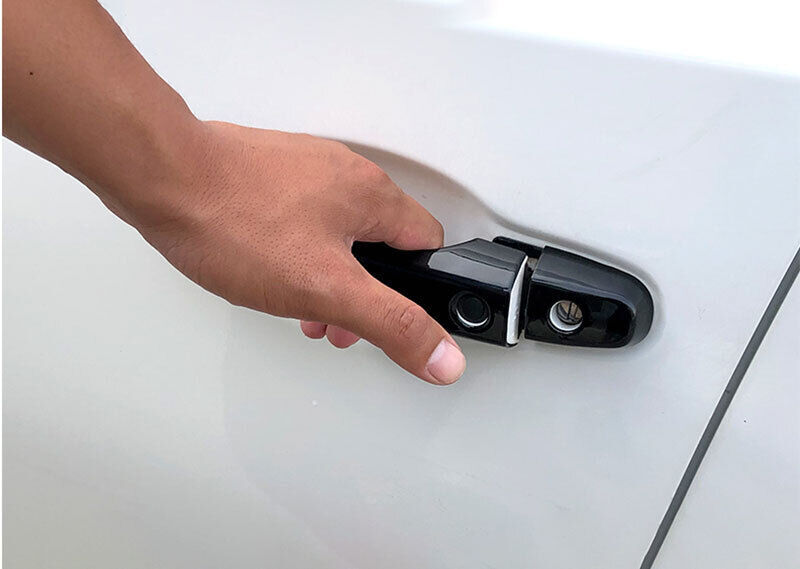 Side for Smart Door Handle Cover Trim 8X Bright Black for HONDA CR-V CRV 2012-2016