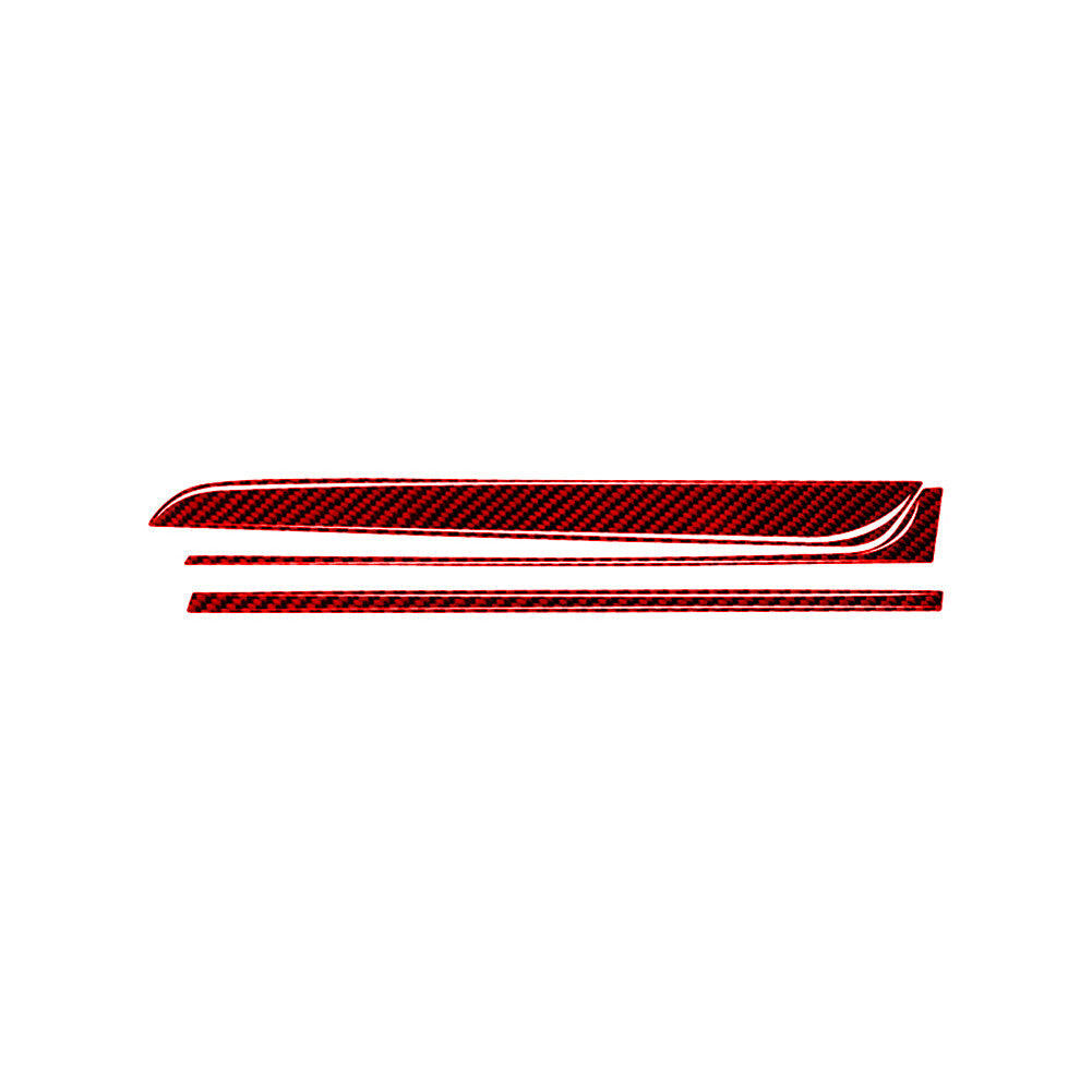 Red Carbon Fiber Passenger Dashboard Cover Trim for Subaru Outback Legacy 15-17