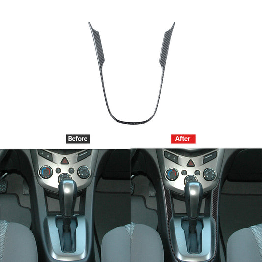 Carbon Fiber Transmission Surround Decorative Cover for Chevrolet Sonic 2012-16