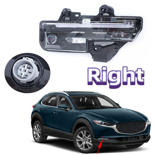for Mazda CX-30 2020-2023 Right LED Fog Lamp Daytime Running Light Fog Lights