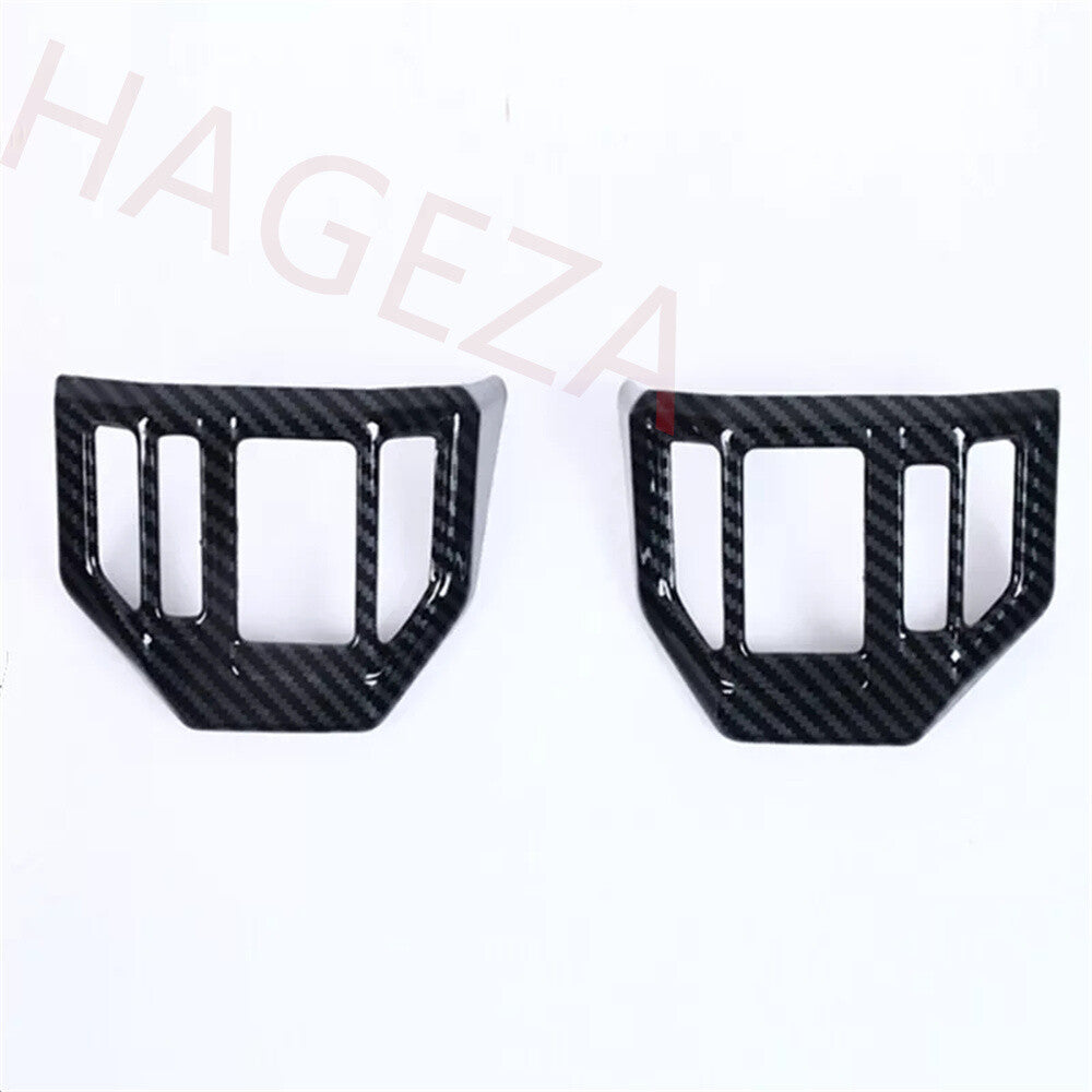 Carbon Fiber ABS Steering Wheel Button Cover For Toyot@ for Land Cruiser LC250 2024+