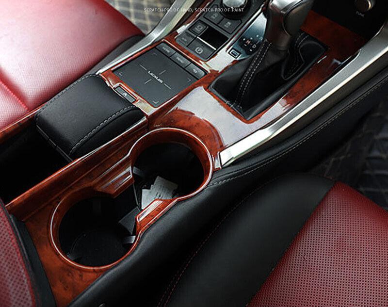 for Lexus NX200T 300h 2015-21 Peach wood grain Gear Shift Panel Decor Trim Cover