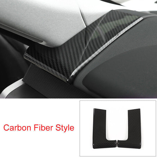 for Range Rover Sport 2014-2022 Carbon Fiber ABS Instrument Both Side Cover Trim