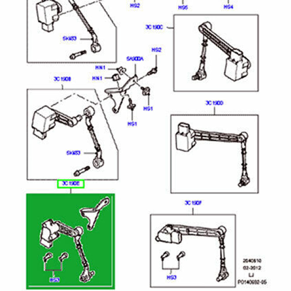 Front Air Suspension Height Level Sensor for Land Rover for Range Rover L322 03-12