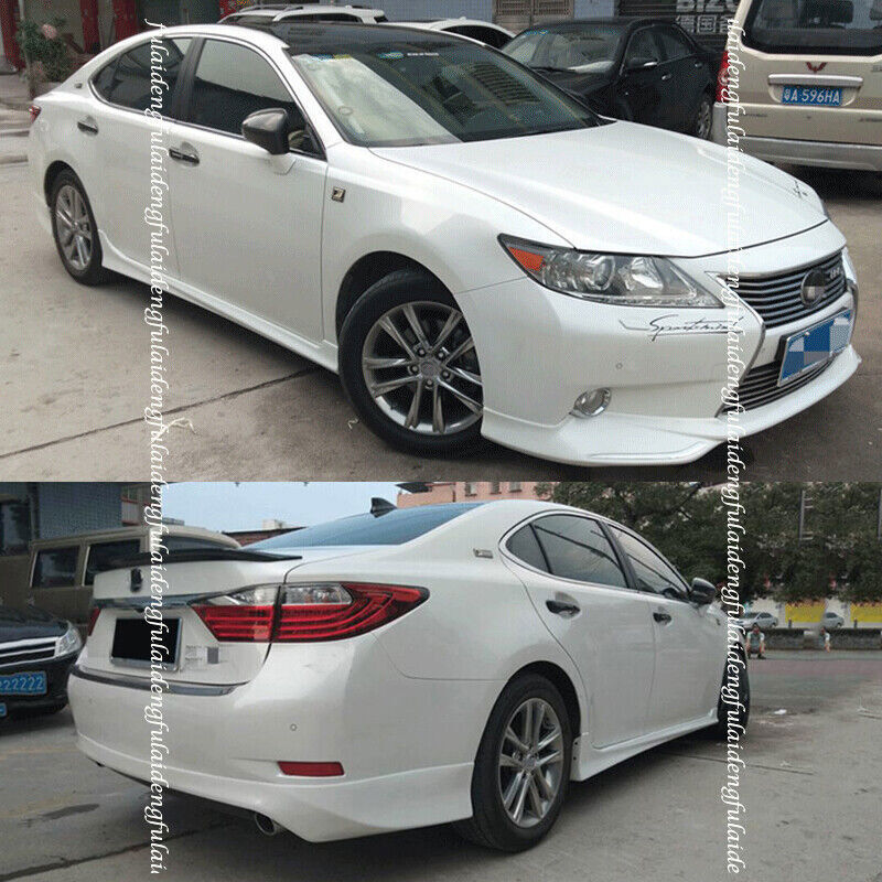 Side Skirt Bodykit Spoiler Lip Guard Unpainted for Lexus ES250/300h/350 2013-15