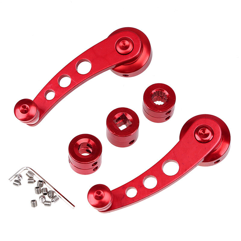Red universal car barrel aluminum alloy window crank window lift door