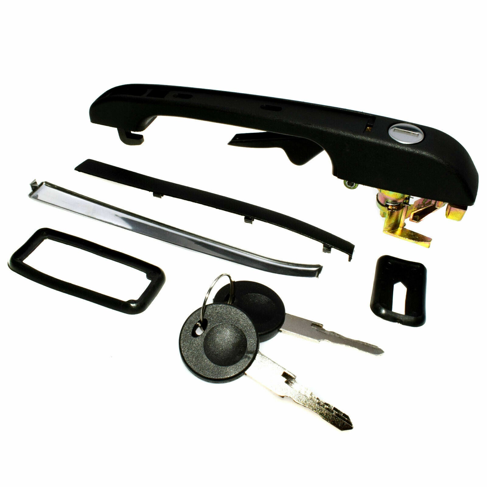 for VW for Golf for Jetta Rabbit 191837206A New Front Right Exterior Door Handle w/ Keys