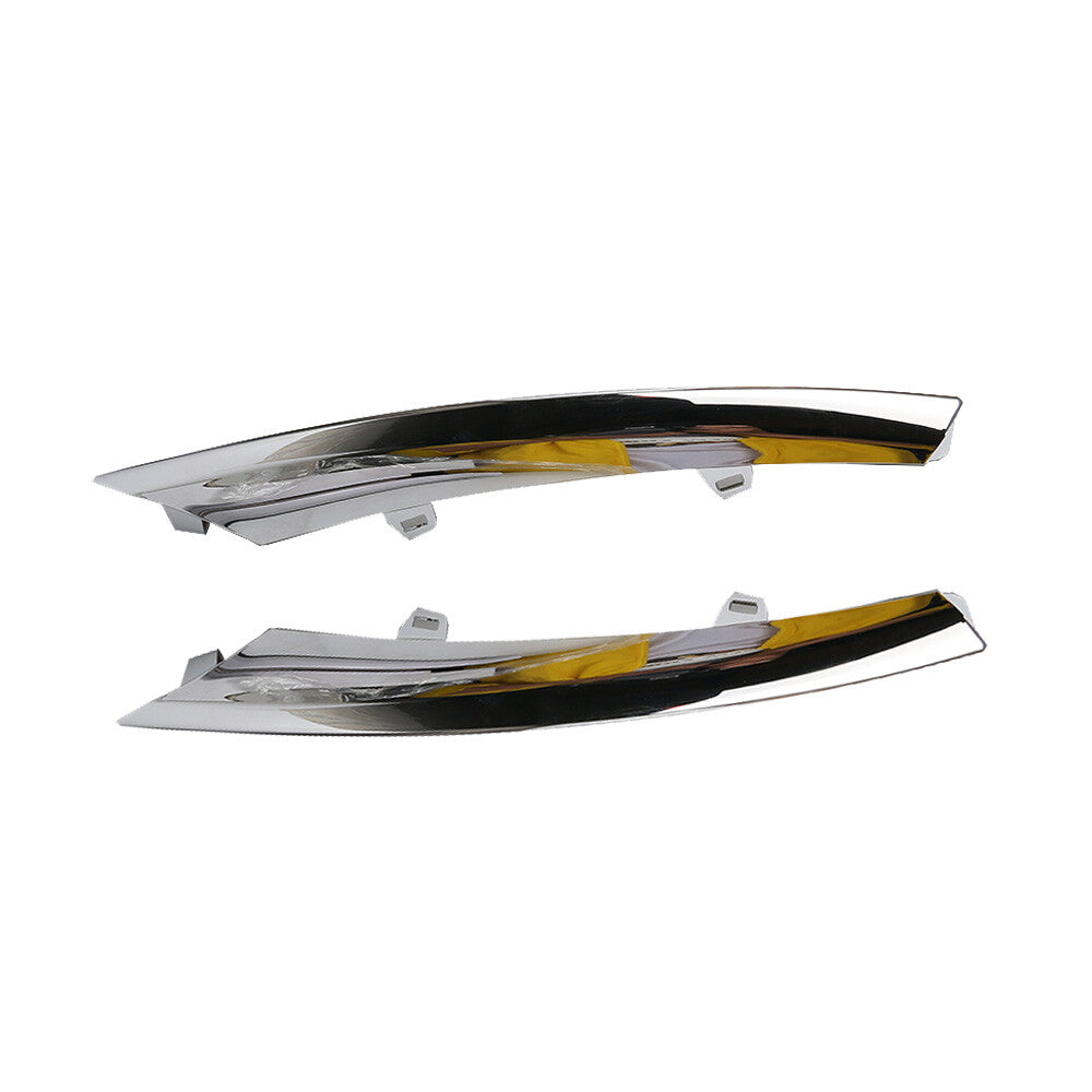 Left and Right Lower Bumper Molding Trim Chrome for Jaguar XJ 2010-2015