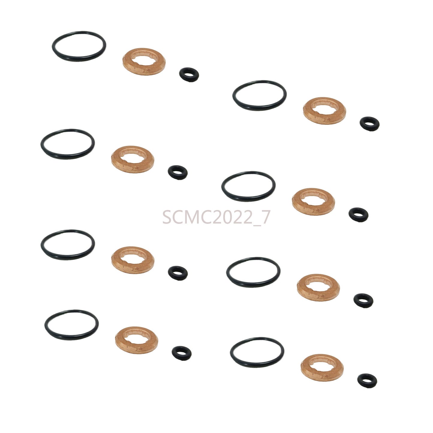 8X Injector Nozzle Seal Gasket Kit For 4.0 4.2 TDI for AUDI for A8 Q7 Q8 for VW 059130519B