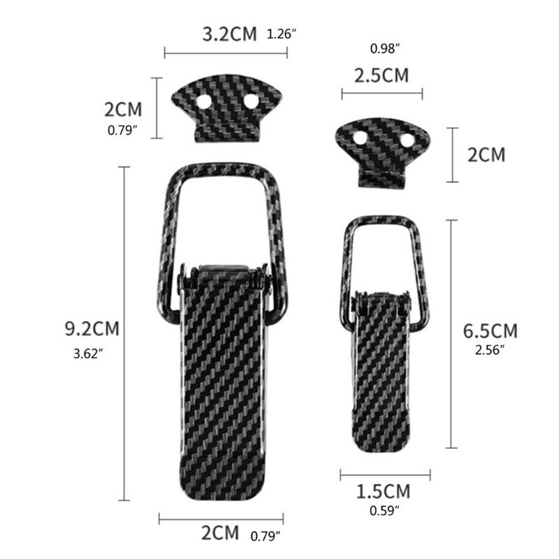 2-Piece Fastener Clip, Safety Hook Lock Clip, Anti-Collision Quick-Release Hook Lock Clip