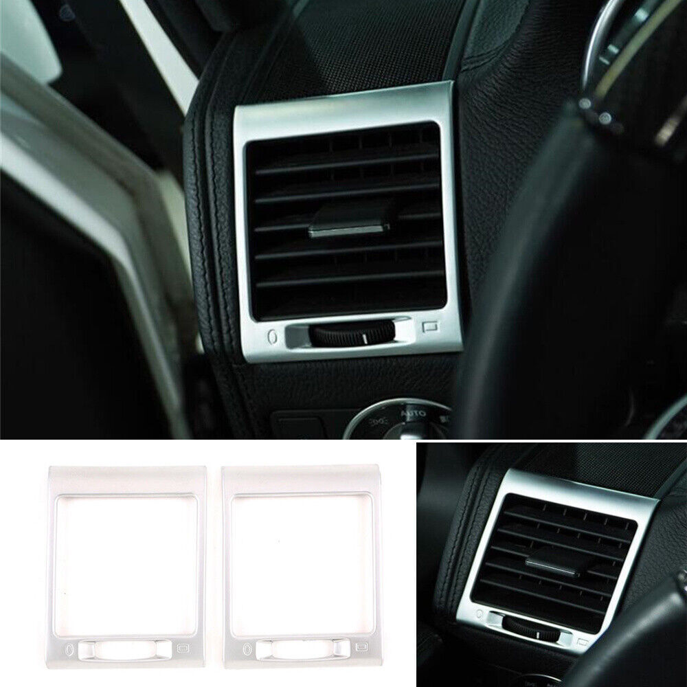 Dashboard Side Air Vent Outlet Trim for Benz G Class W463 G500 2004-18ABS Silver