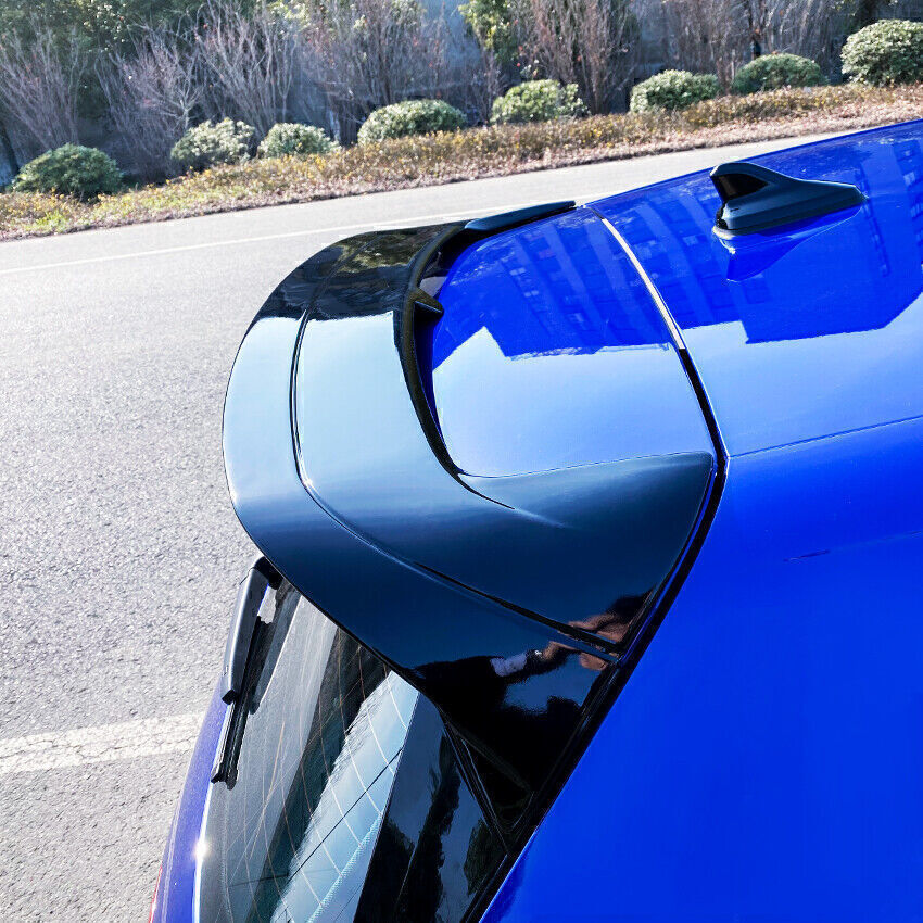 Carbon Fiber Look Rear Roof Spoiler Window Wing for VW for Golf 8 MK8 2020-2021