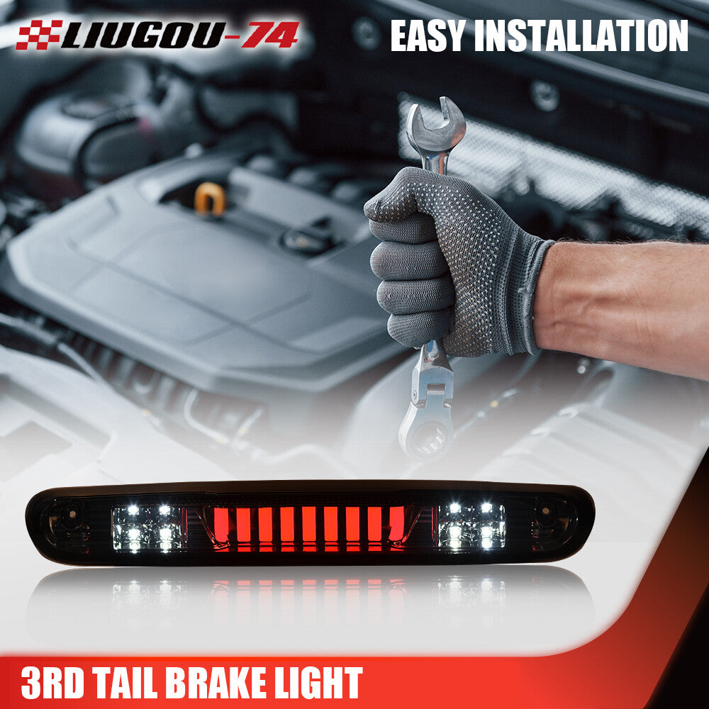 Suitable for 07-13 Silverado/ for Sierra 3D LED third taillight, cargo light, and smoke lens.