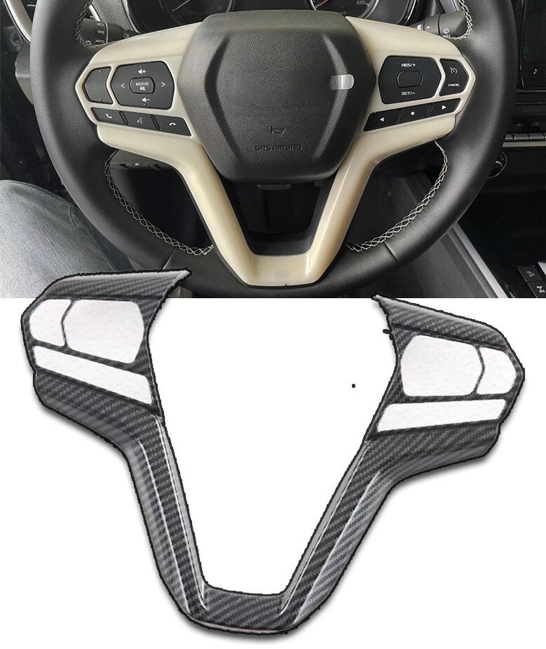 Carbon Fiber Steering Wheel Switch Cover for Isuzu D-Max 2021 Car Accessories