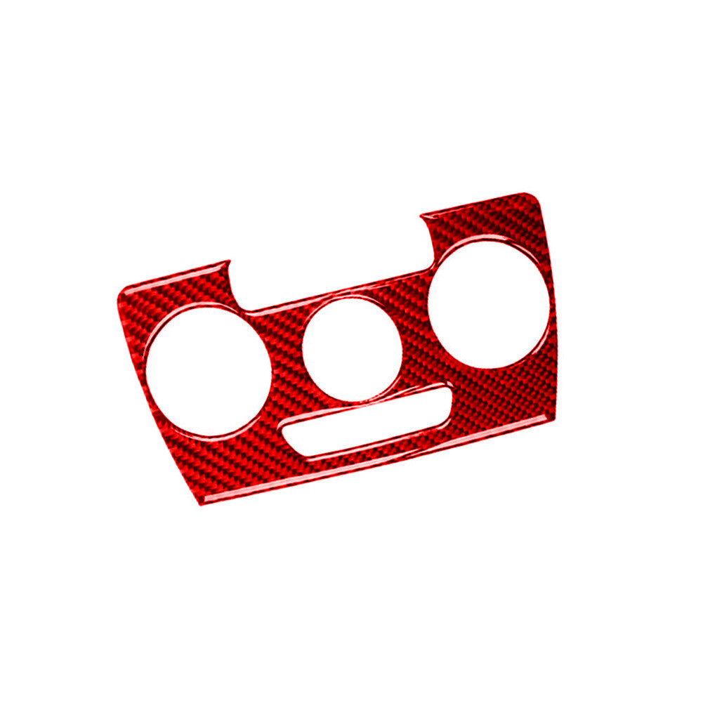 Red carbon fiber climate control bezel for Volkswagen for Jetta sedan 2011-2014