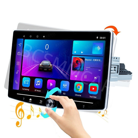 10.1'' Single 1 DIN Android 12 Touch Screen Car Stereo Radio GPS WIFI BT Carplay