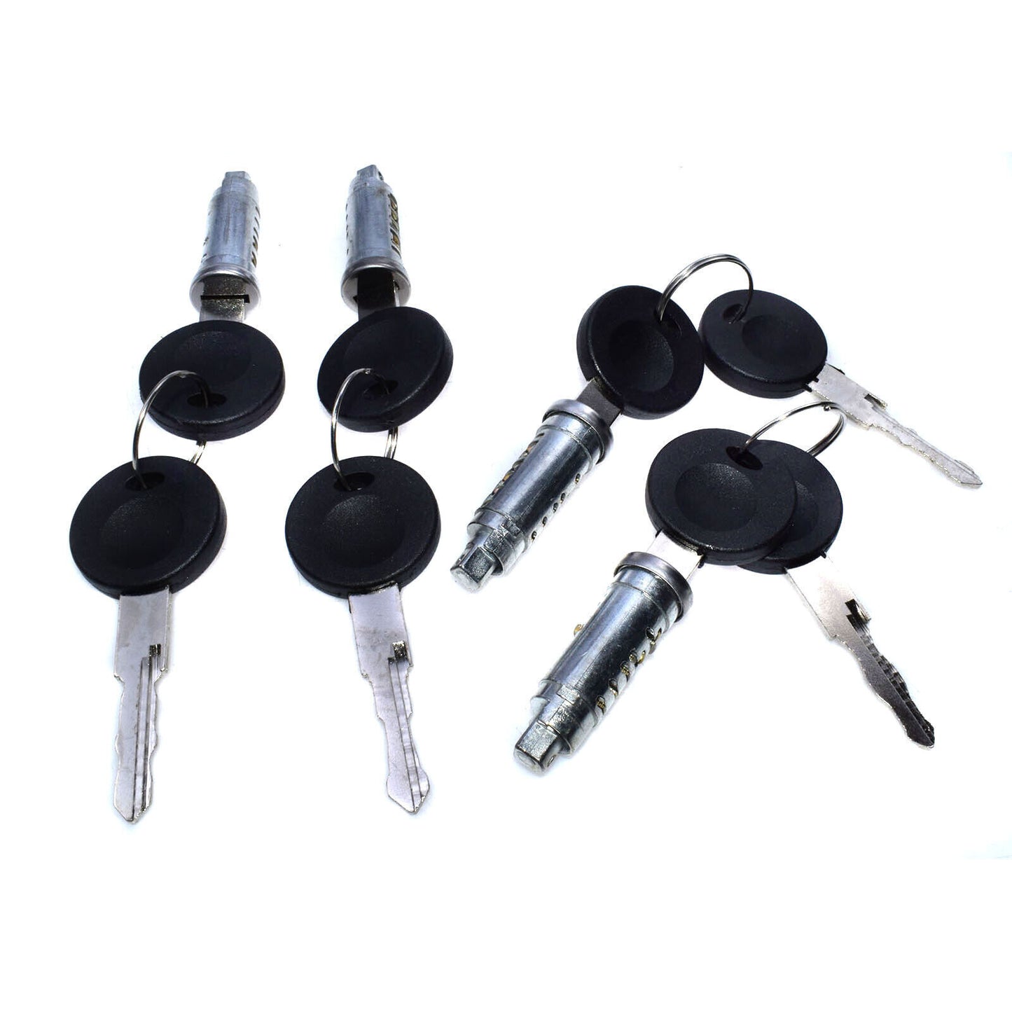 for VW EuroVan TRANSPORTER MK4 T4 4Pcs Door Lock Cylinder Barrel Key 701837205