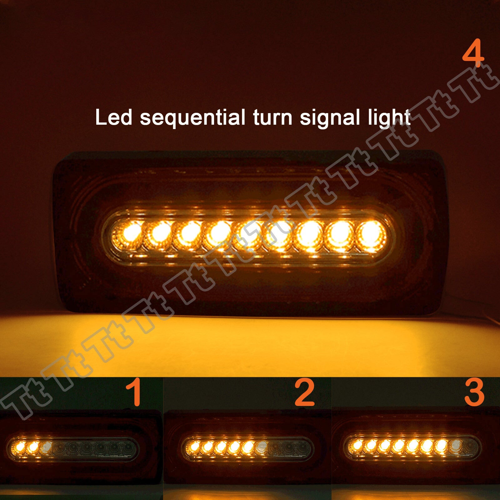 Suitable for 99-18 for Mercedes W463 G500 G550 G63 AMG sequential LED taillights and brake lights.
