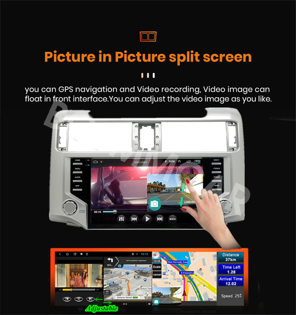 Car Stereo Radio GPS Touch Screen WiFi Player Fit for Toyota 4Runner 2010-2023