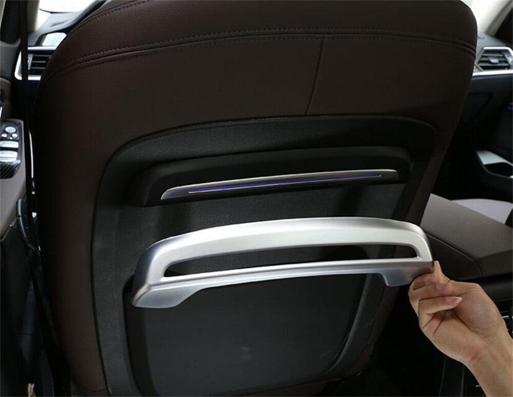 Silver ABS Inner for Seat Back Panel Decorative Cover for BMW 3 Series G20 G28 2020+