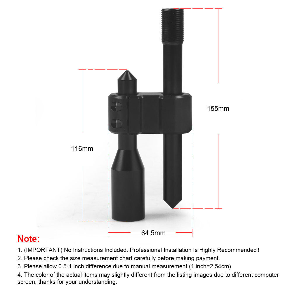 Adjustable automotive shift blade extended gear transmission with adapter M8 M10 M12