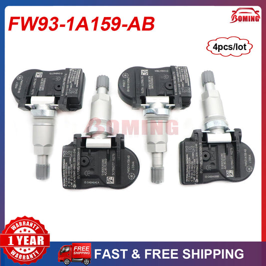 4-piece TPMS tire pressure monitor sensor FW93-1A159-AB for Land Rover Discovery LR4