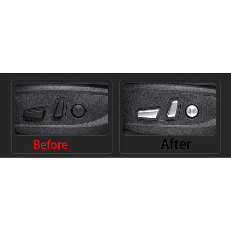 for Hyundai Palisade 2020-24 Silver for Seat Adjustment Switch Control Button Cover