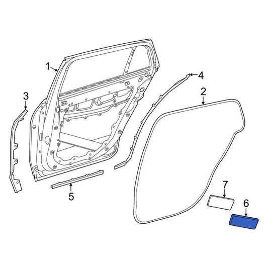 2236903106 Rear Door Rear Absorber for Mercedes-Benz S W223