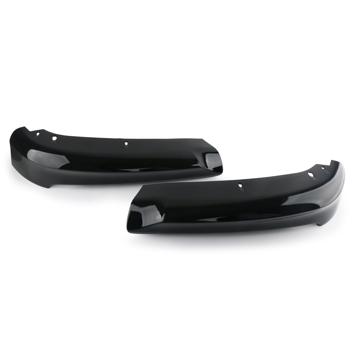 Suitable for 2005-08 for BMW E90 3 Series 4Dr Sedan front bumper splitter kit, black.