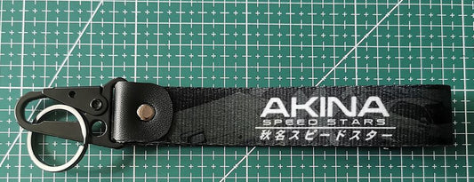 Car keychain/key ring with lanyard car accessories for Akina for Mitsubishi