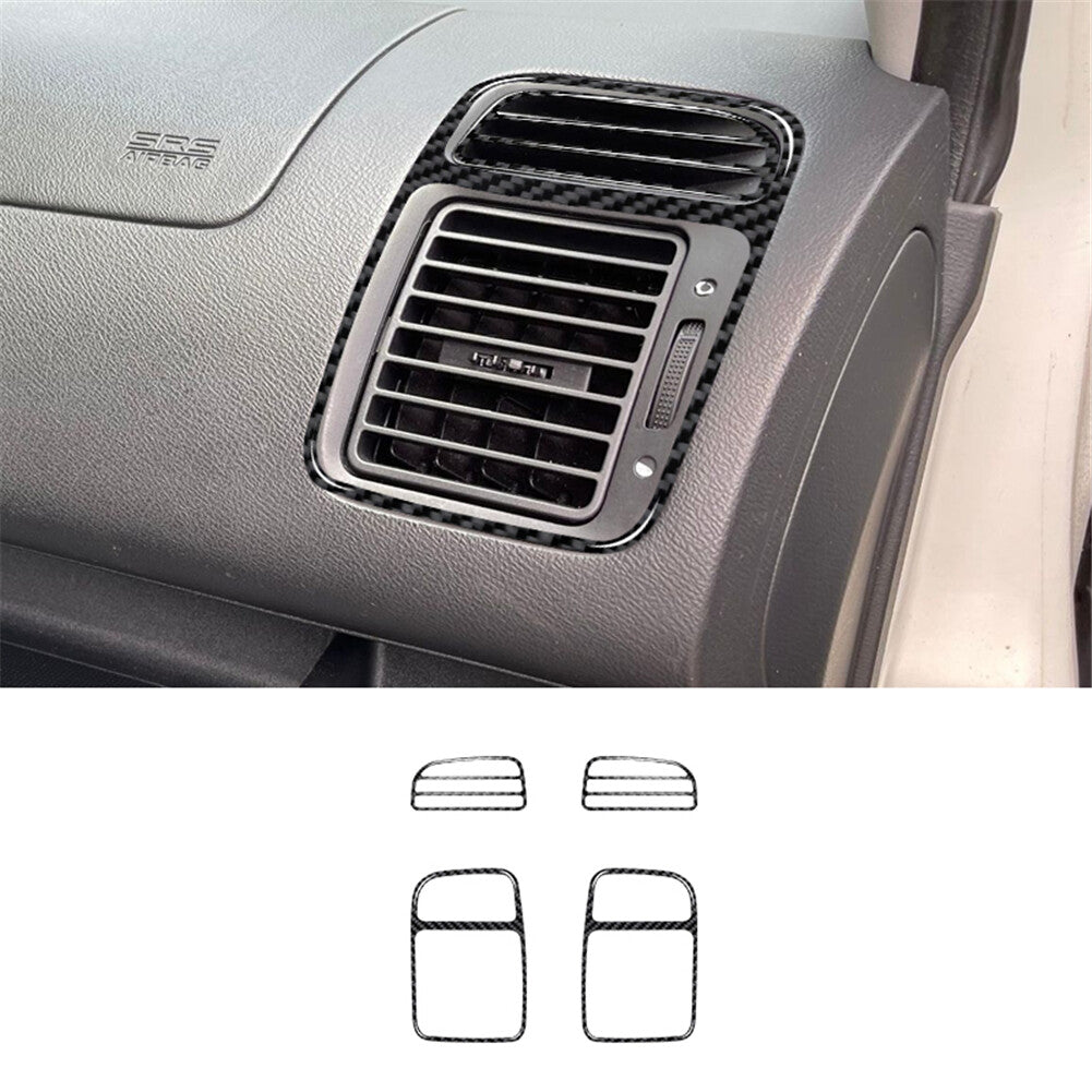 35Pcs Carbon Fiber Interior Full Set Cover Trim Kit for Honda for Civic Si 2001-2005