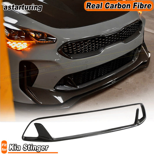 Fit for Kia Stinger 2018-2023 REAL CARBON Front Bumper Lower Grill Hood Cover