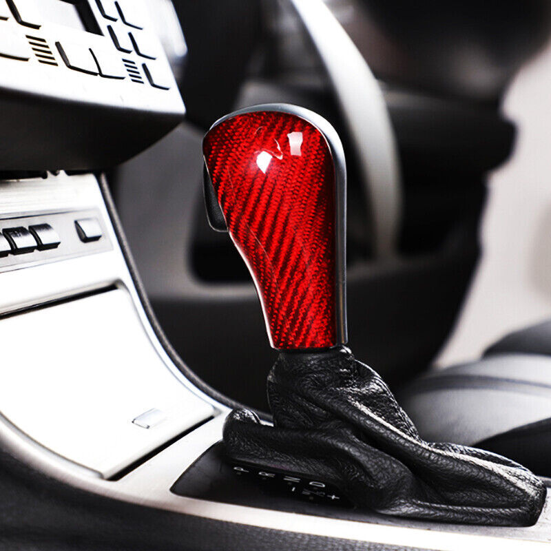 Real Carbon Fiber Gear Shift Knob Head Cover Trim Fit for BMW X5 X3 E60 E90 E83