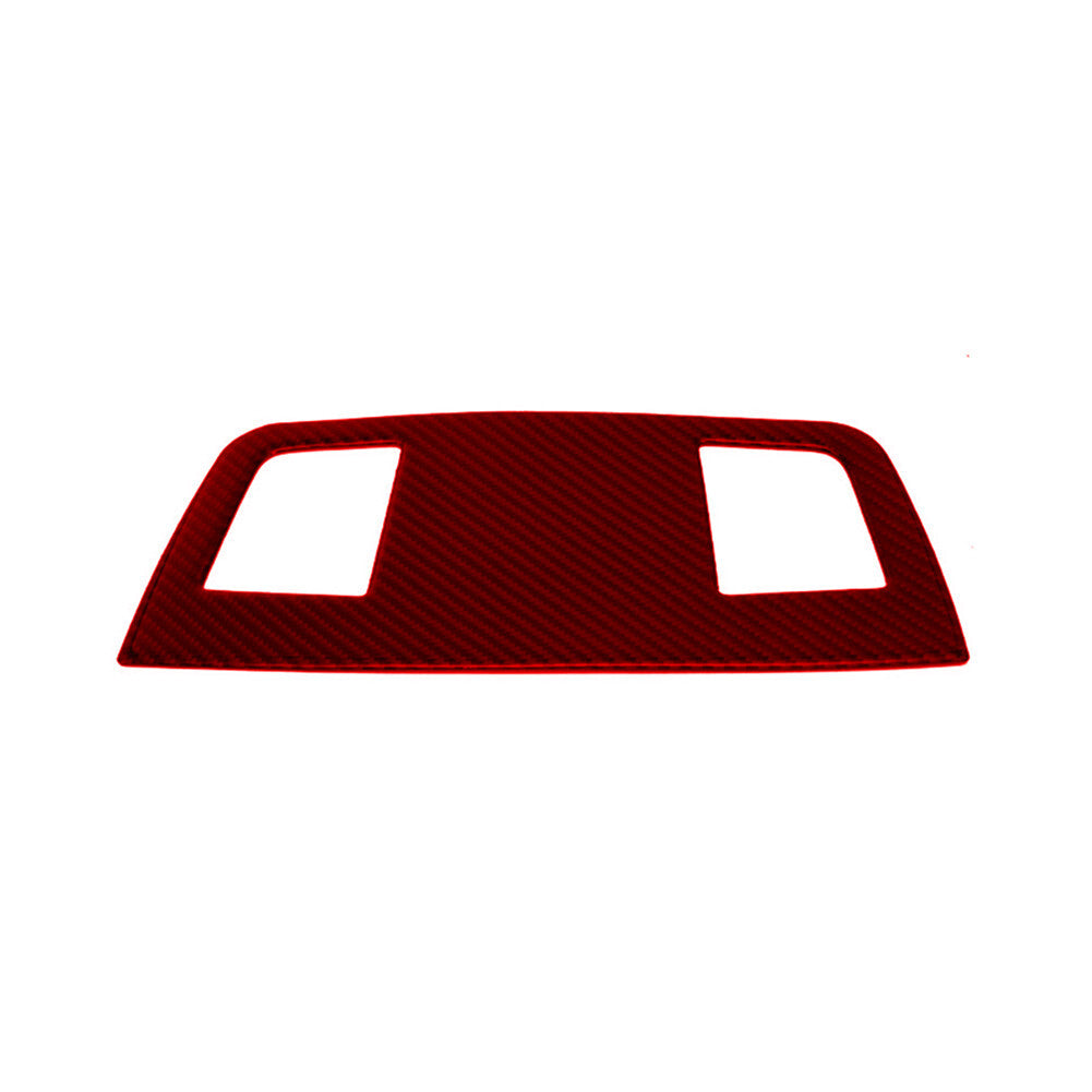 Red Carbon Fiber Dashboard Speaker Trim for BMW E90 3 Series 2005-2012