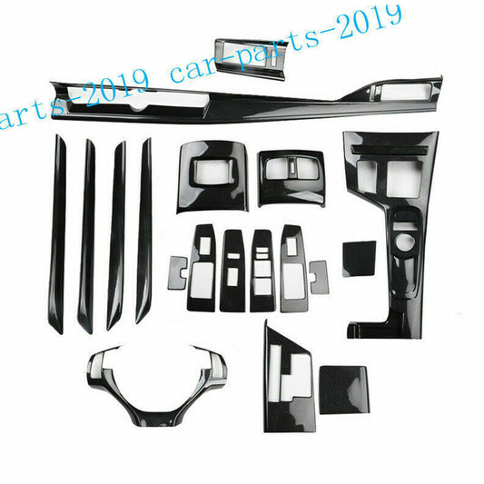 for Lexus ES200 250 300H 2013-2017 Carbon Fiber interior Dash Trim Decor Kit Set