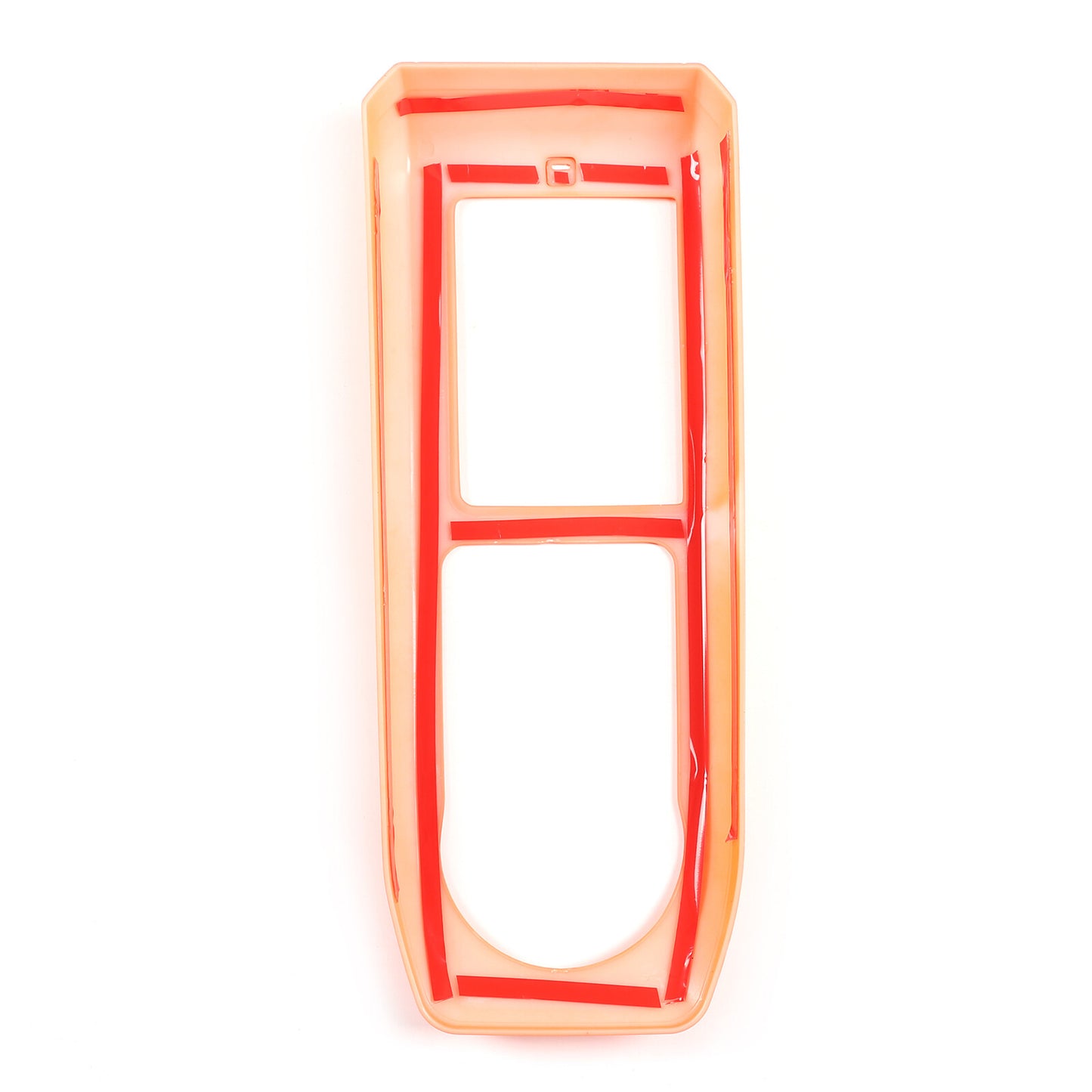 Red genuine carbon fiber steering wheel volume button cover for Corvette C7 14-19