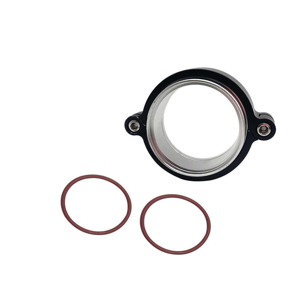 2.5Assenbly Anodized Clamp W/Flange Exhaust V-band For Turbo Dump Pipe