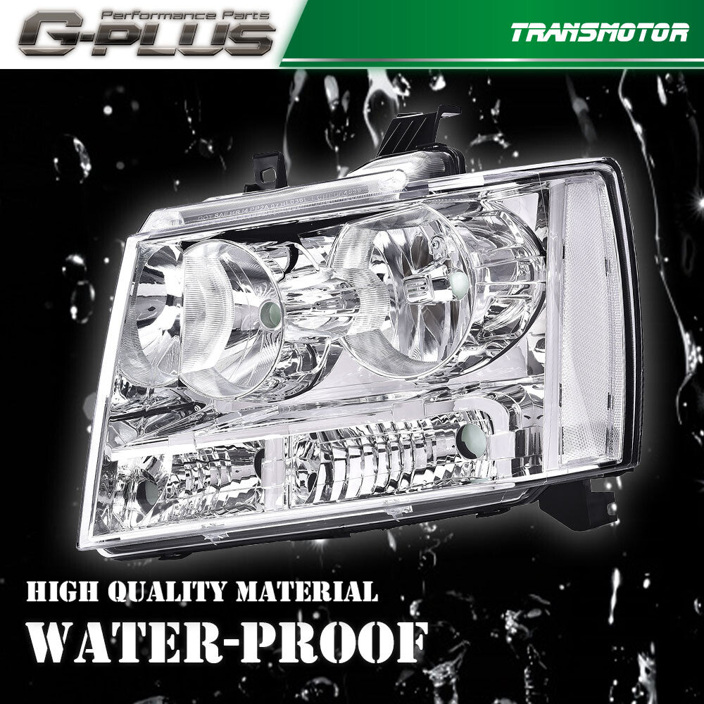 Suitable for 2007-2014 for Chevrolet Avalanche and for Chevrolet Suburban Tahoe models with chrome headlights.