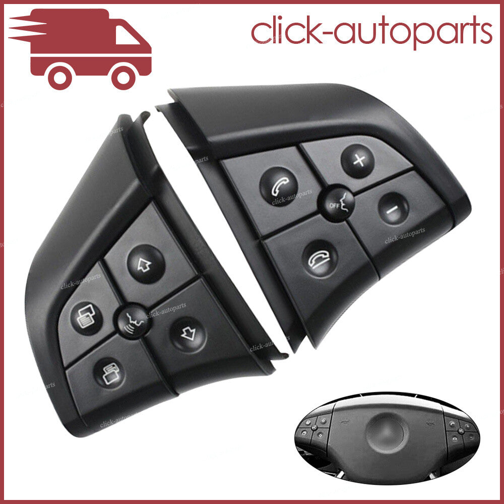 2X Steering Wheel Control Switch 5 Button Black for Mercedes-Benz W164 W251 W245
