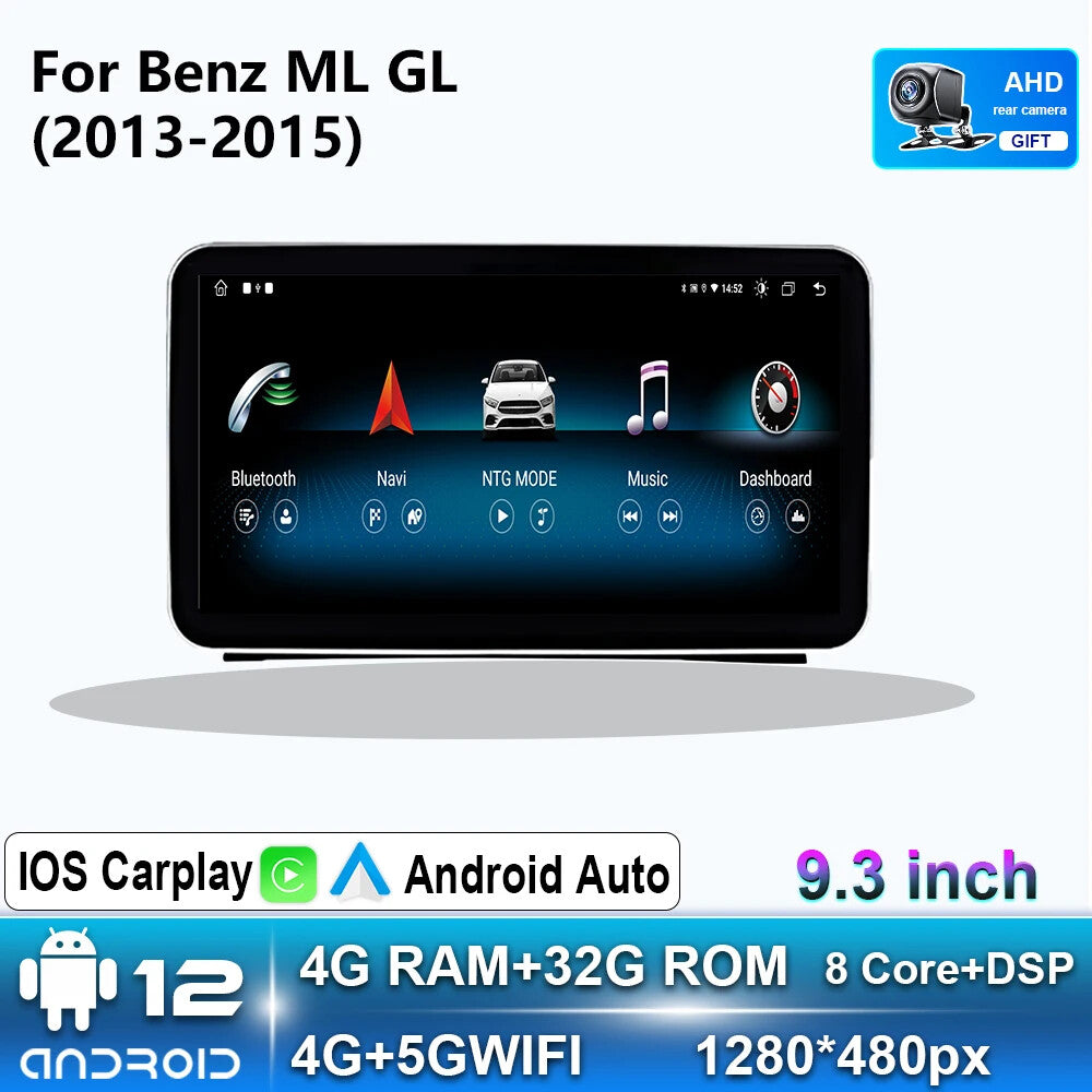 Car Radio for Mercedes for Benz GL Android Auto Stereo Multimedia Player CarPlay GPS