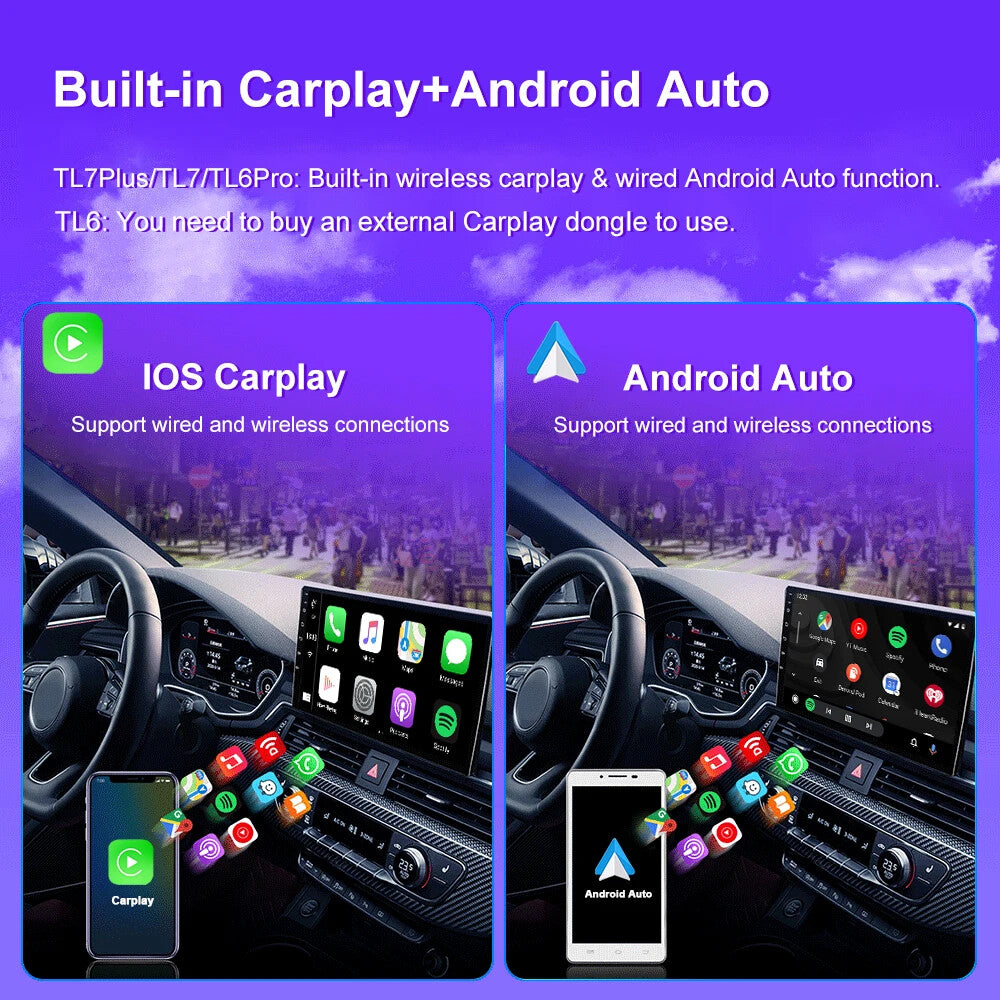 for PEUGEOT 206 2001-2008 Android CarPlay Car Radio Multimedia Player GPS Screen